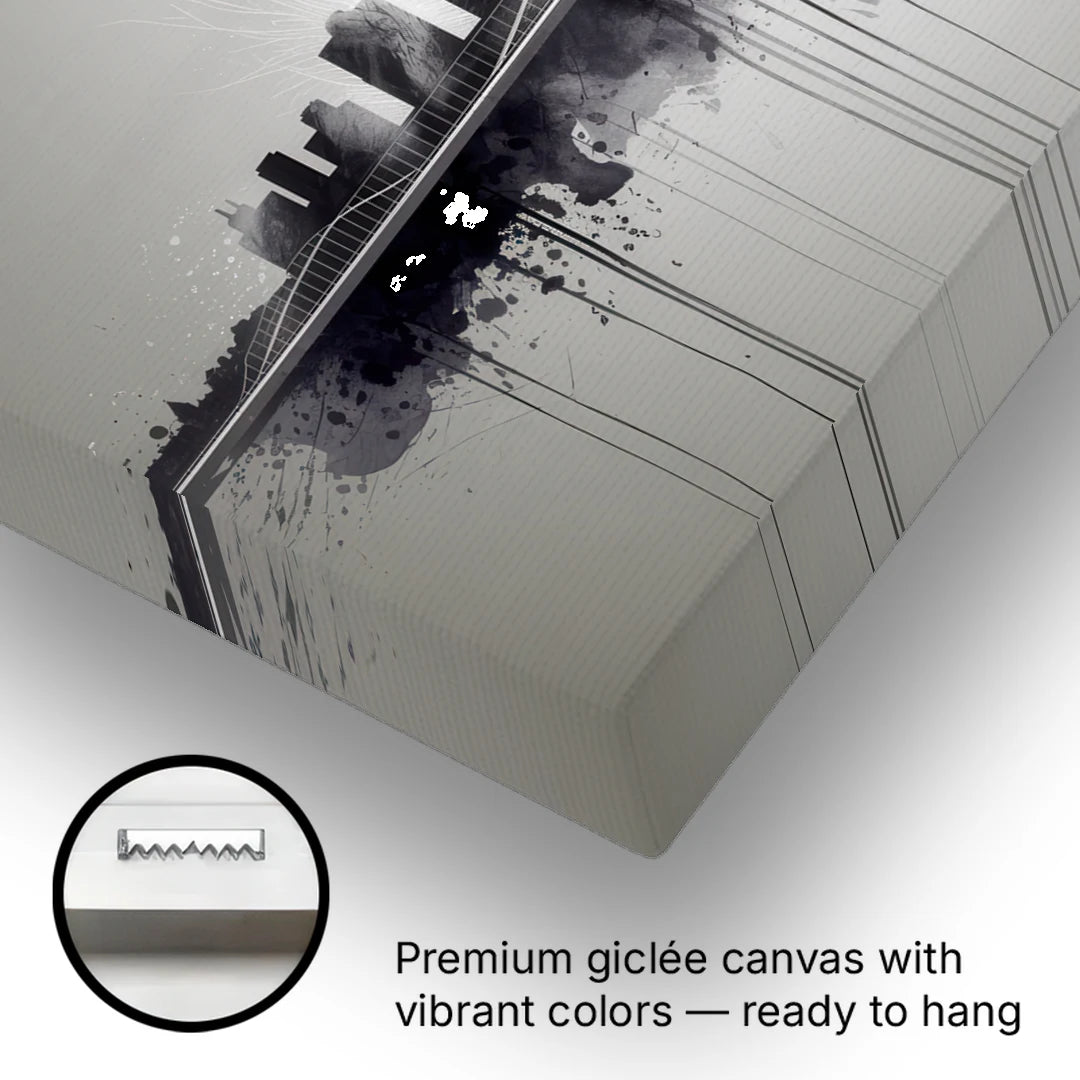 Rochester Cityscape Reflection - Canvas Wall Art - Gallery Wrap Corner