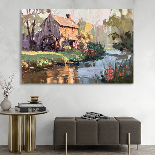 Rochester Flour Mill History Living Room - Canvas Wall Art