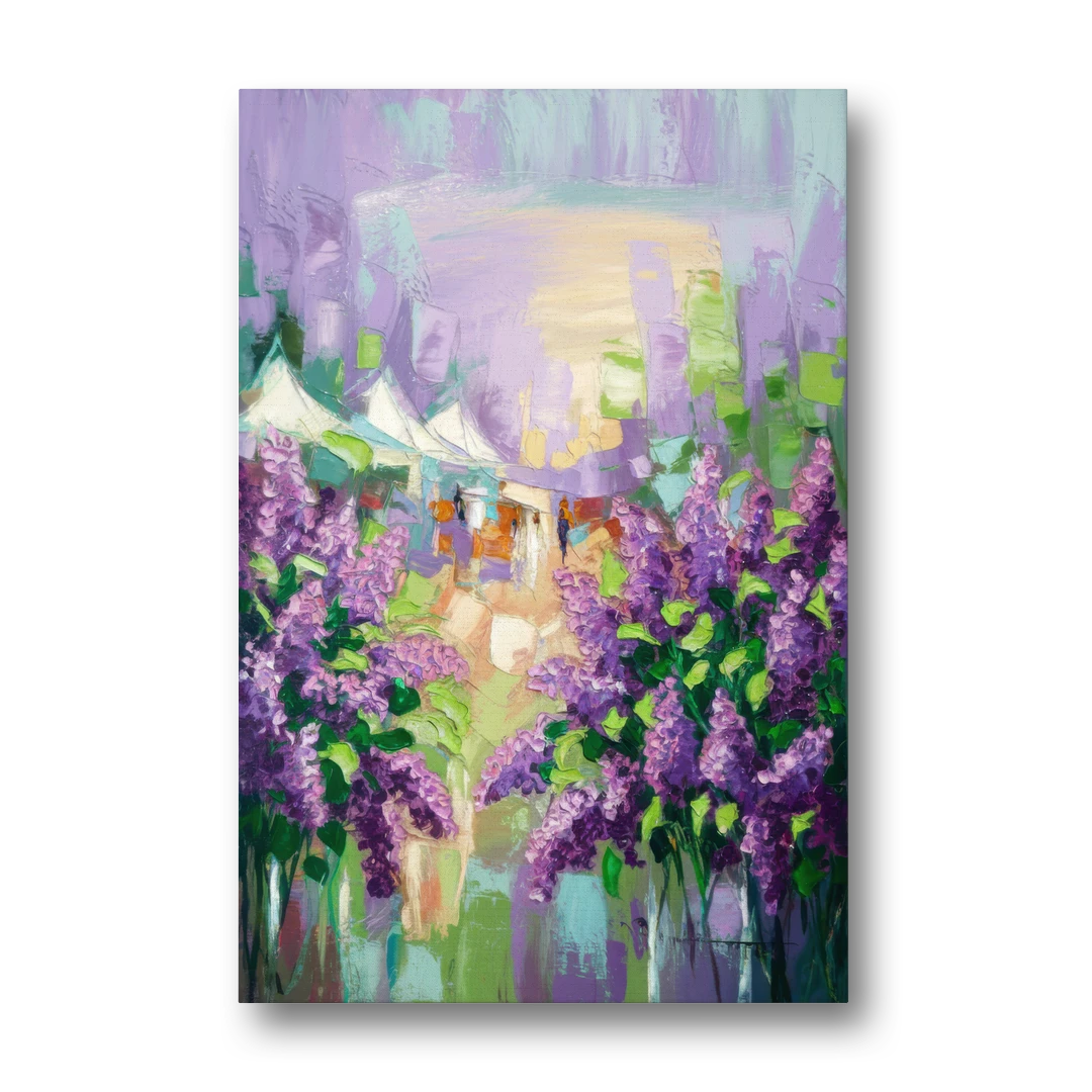 Rochester Lilac Festival Scene - Canvas Wall Art - Front