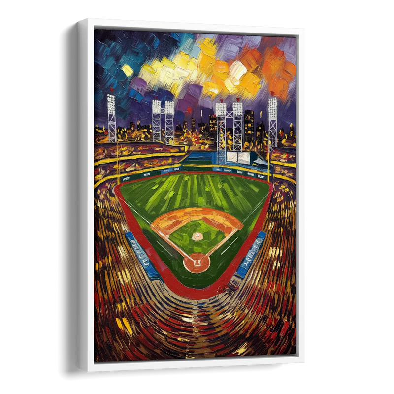 Rochester Red Wings Stadium Side - White Canvas Wall Art