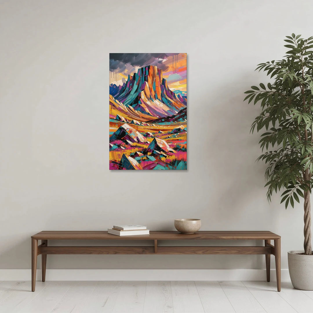 Rocky Mountain Tundra Storm - Canvas Wall Art - Coffee Table - 24x36