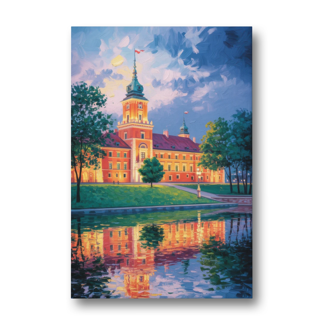 Royal Castle Glow - Canvas Wall Art - Front