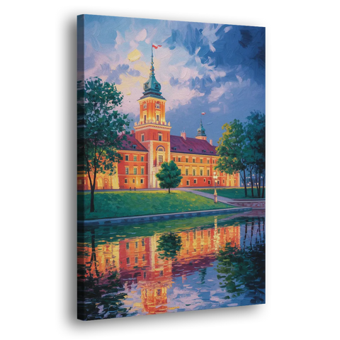 Royal Castle Glow - Canvas Wall Art