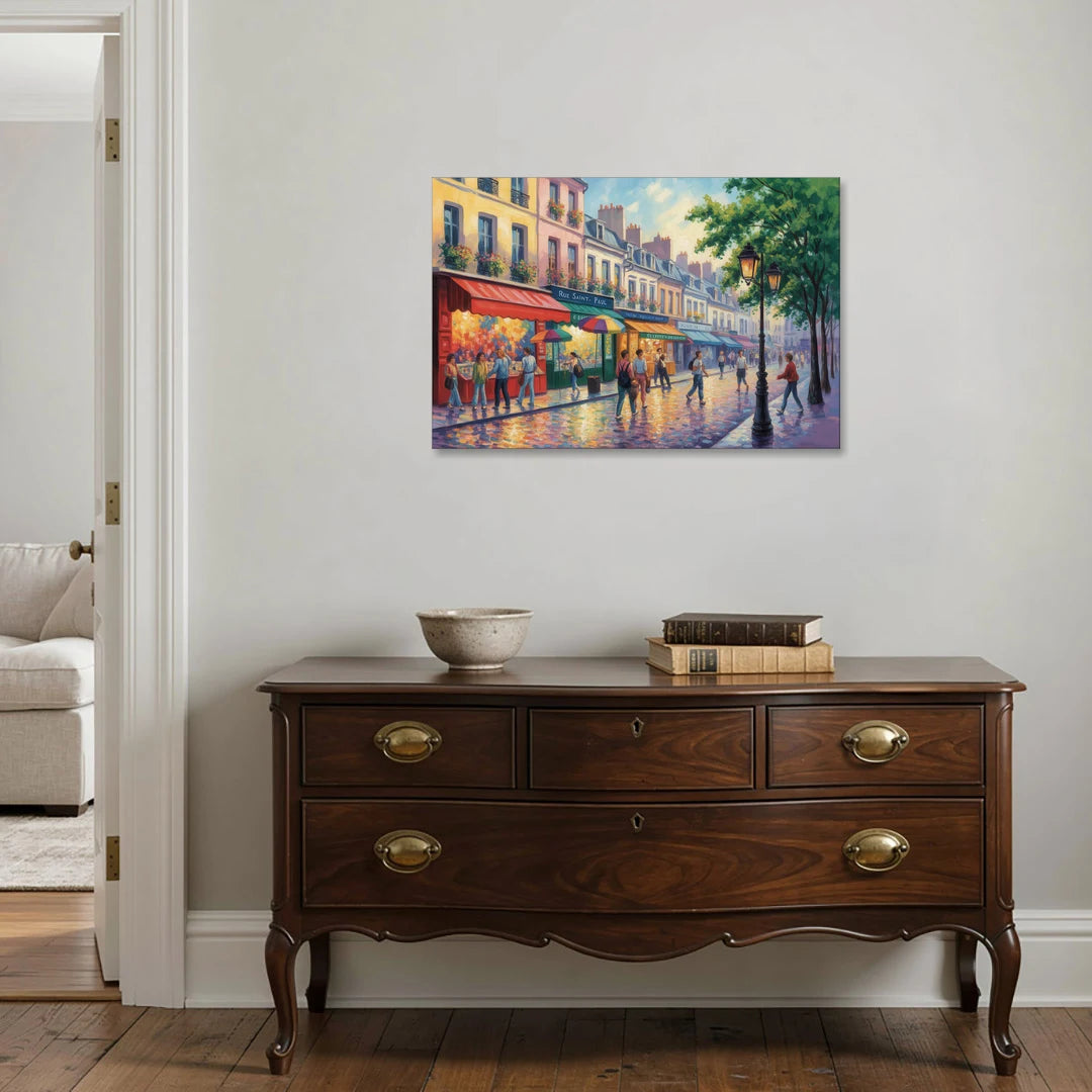 Rue Saint Paul Vibes - Canvas Wall Art - Coffee Table - 36x24