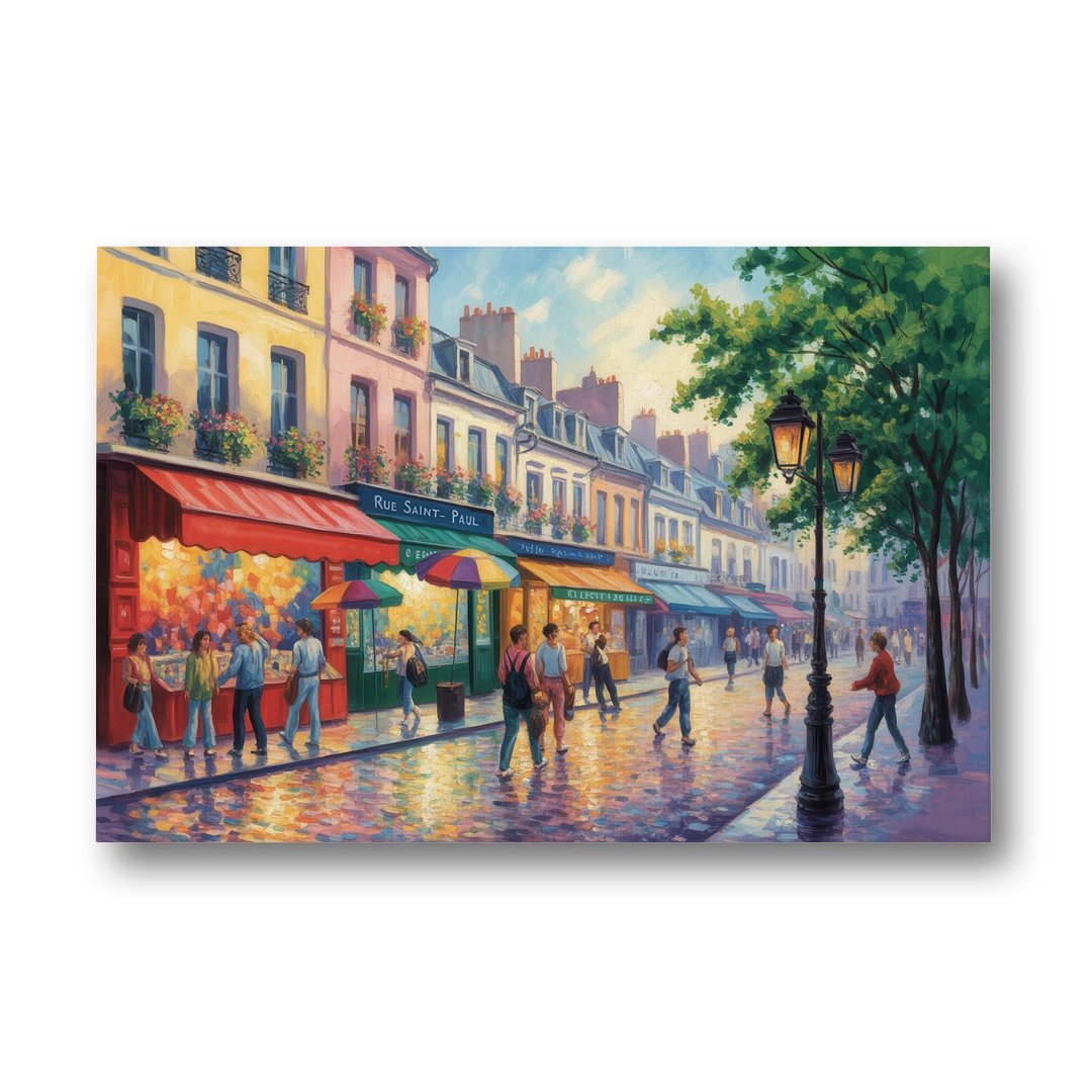 Rue Saint Paul Vibes - Canvas Wall Art - Front