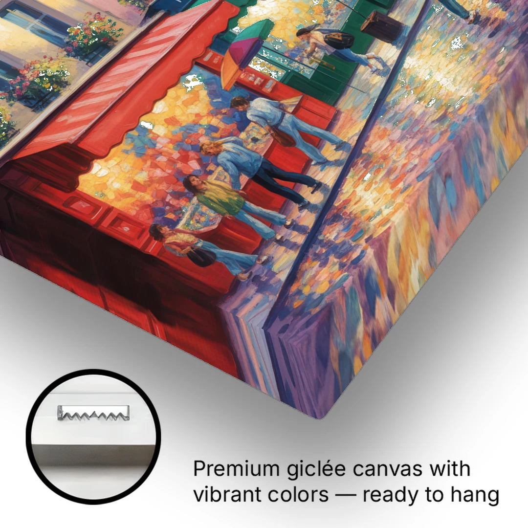 Rue Saint Paul Vibes - Canvas Wall Art - Gallery Wrap Corner