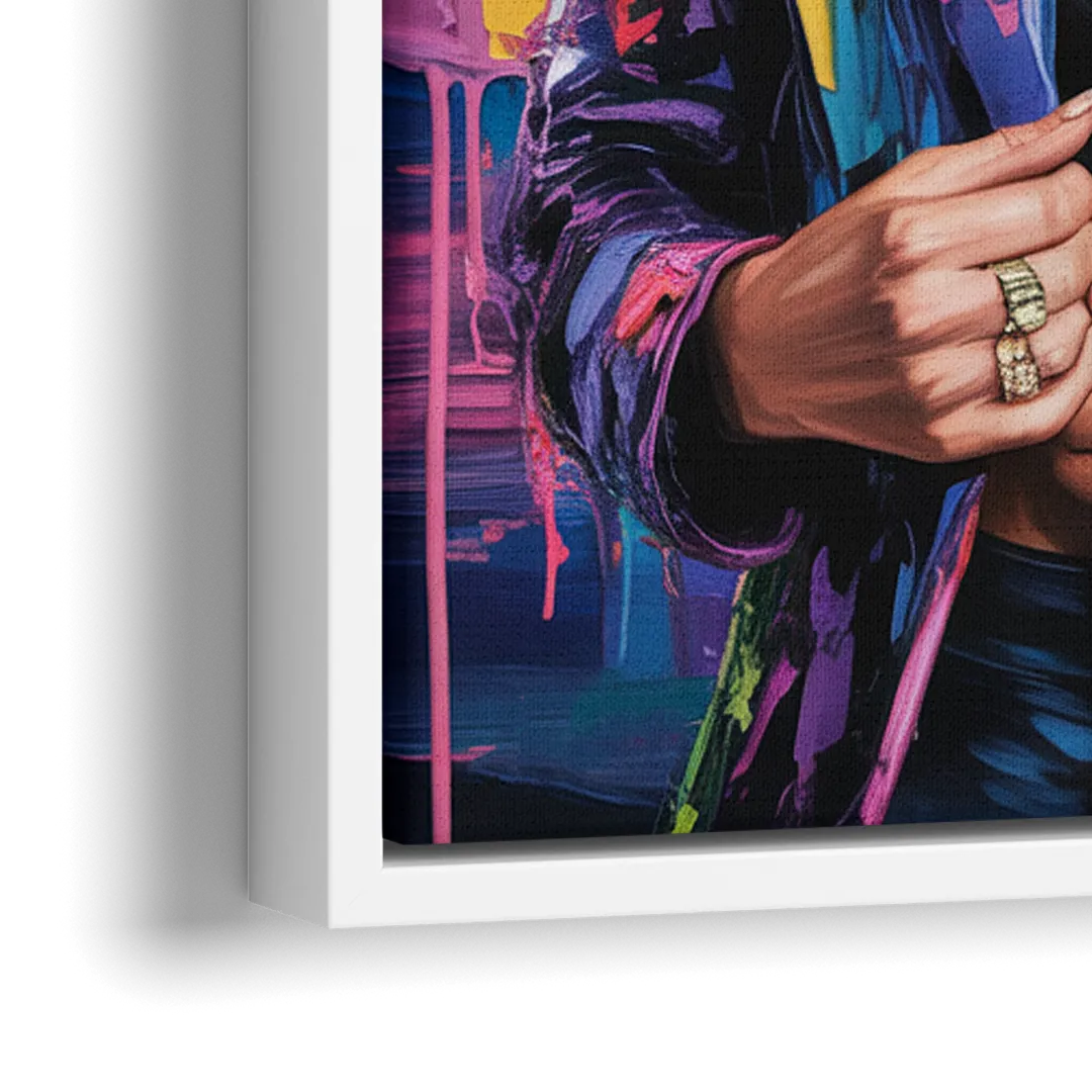 Runway 2.0 - Close-Up White Frame Canvas