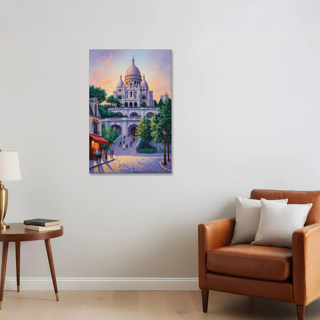 Sacré-Cœur Sunrise - Canvas Wall Art - Sofa - 24x36