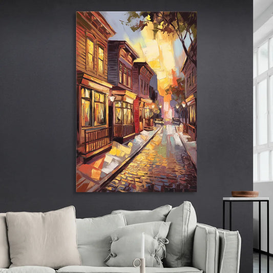 Sacramento Historic Old Town Living Room - Canvas Wall Art