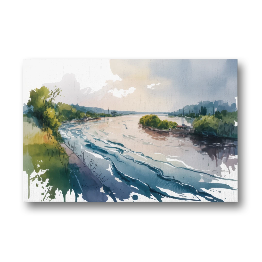 Saint Lawrence River View - Canvas Wall Art - Front