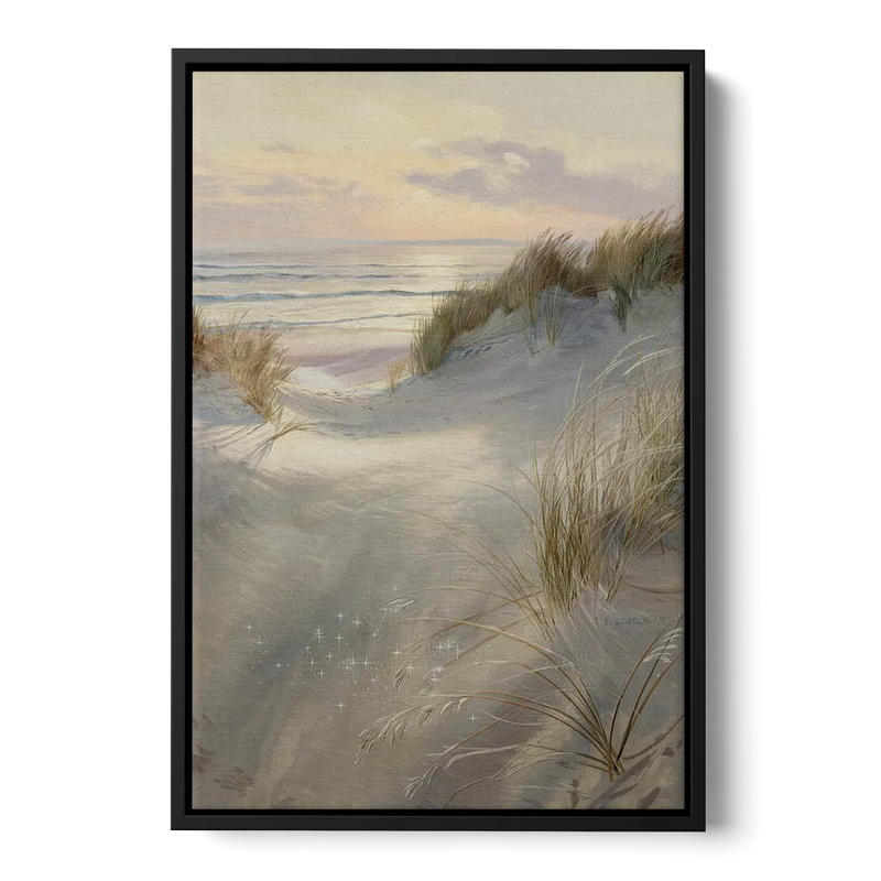 Salem Coastal Charm Front - Black Canvas Wall Art