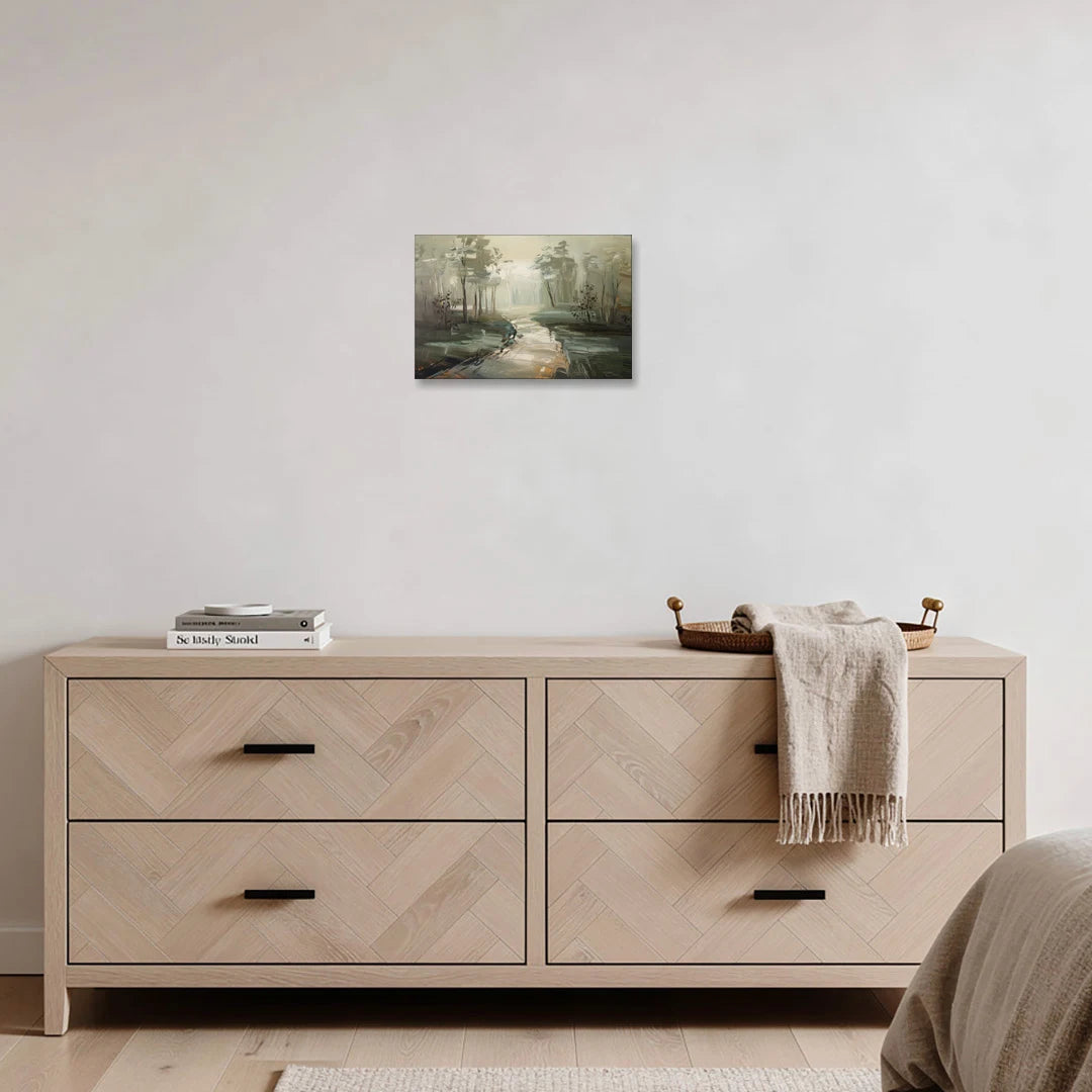 Salem Foggy Morning - Canvas Wall Art - Coffee Table - 18x12