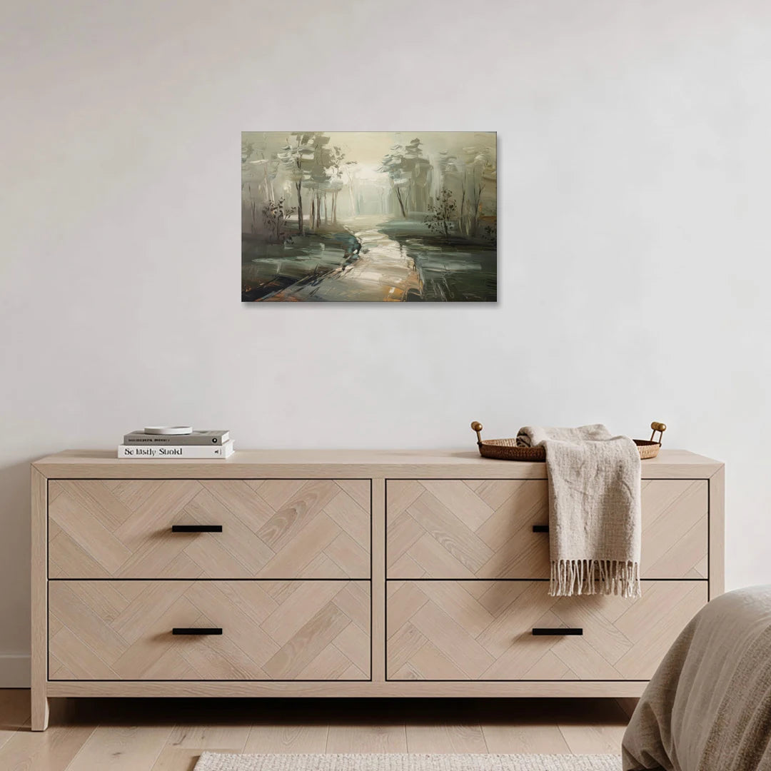 Salem Foggy Morning - Canvas Wall Art - Coffee Table - 30x20