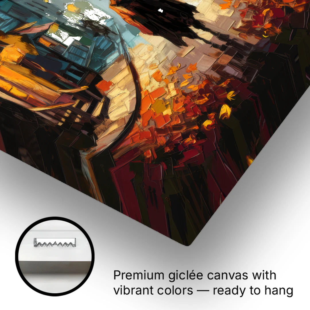 Salem Historic Downtown - Canvas Wall Art - Gallery Wrap Corner
