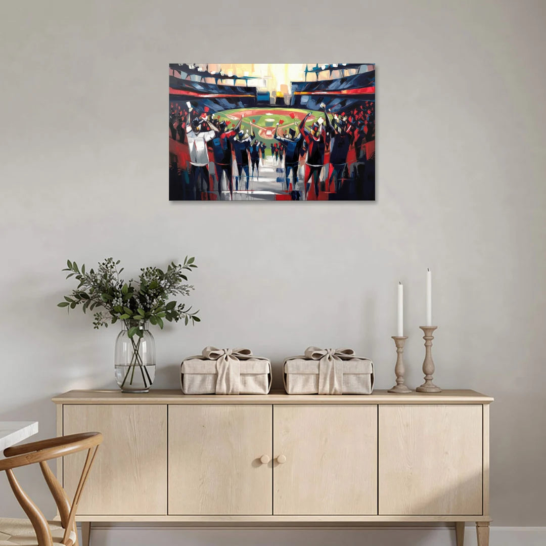 Salem Red Sox Fans - Canvas Wall Art - Coffee Table - 36x24