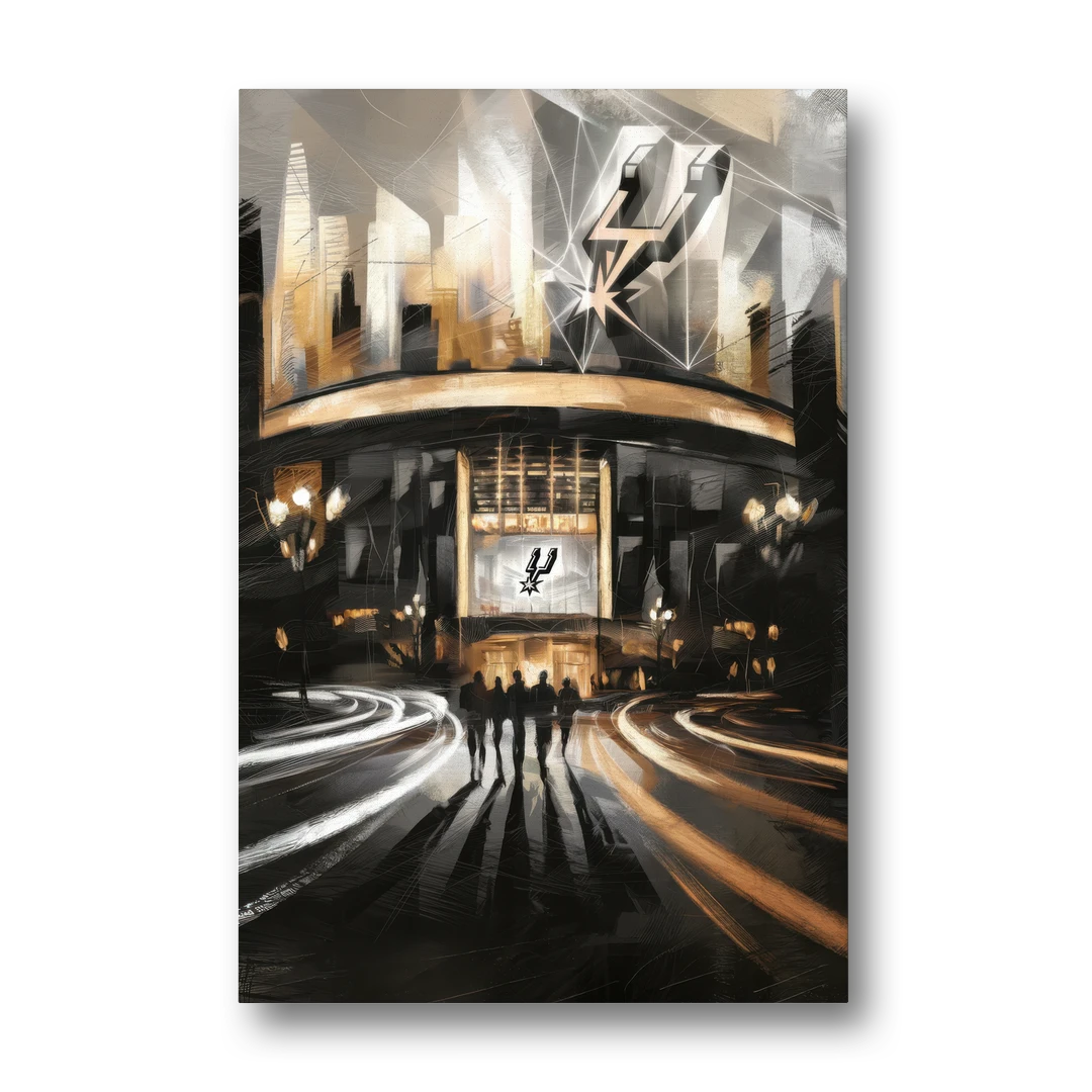 San Antonio Spurs Legacy - Canvas Wall Art - Front