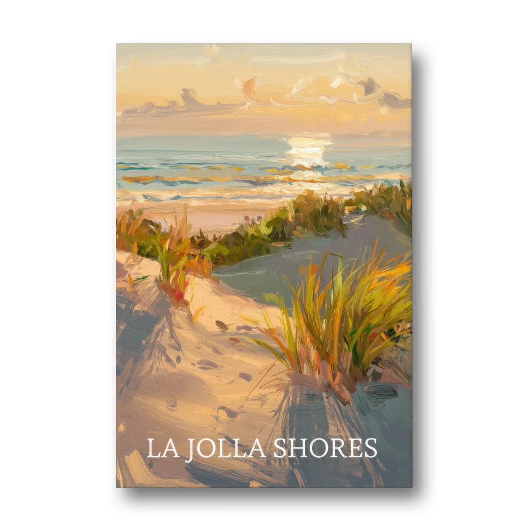 San Diego La Jolla Shores - Canvas Wall Art - Front