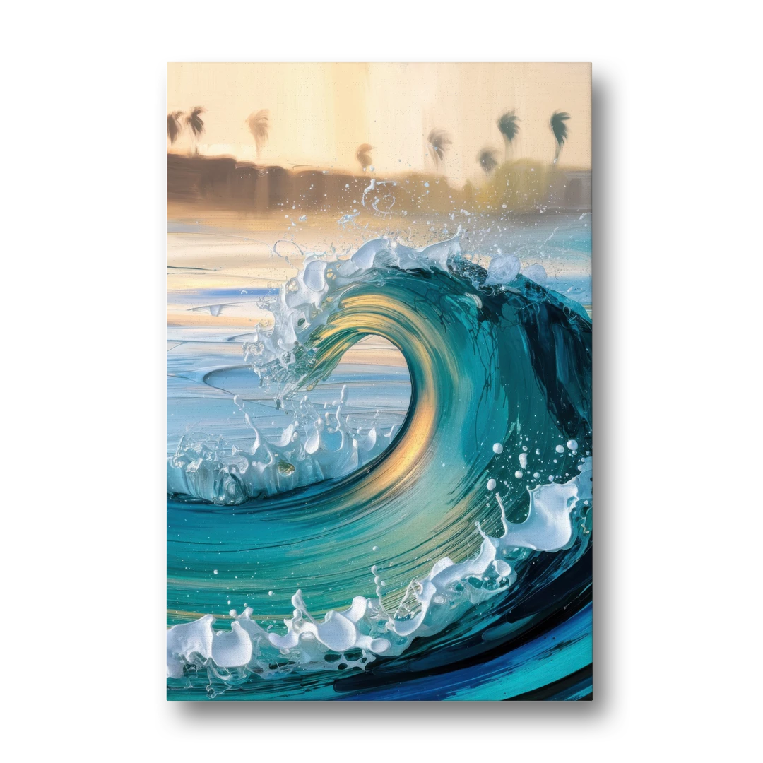 San Diego Ocean Waves - Canvas Wall Art - Front