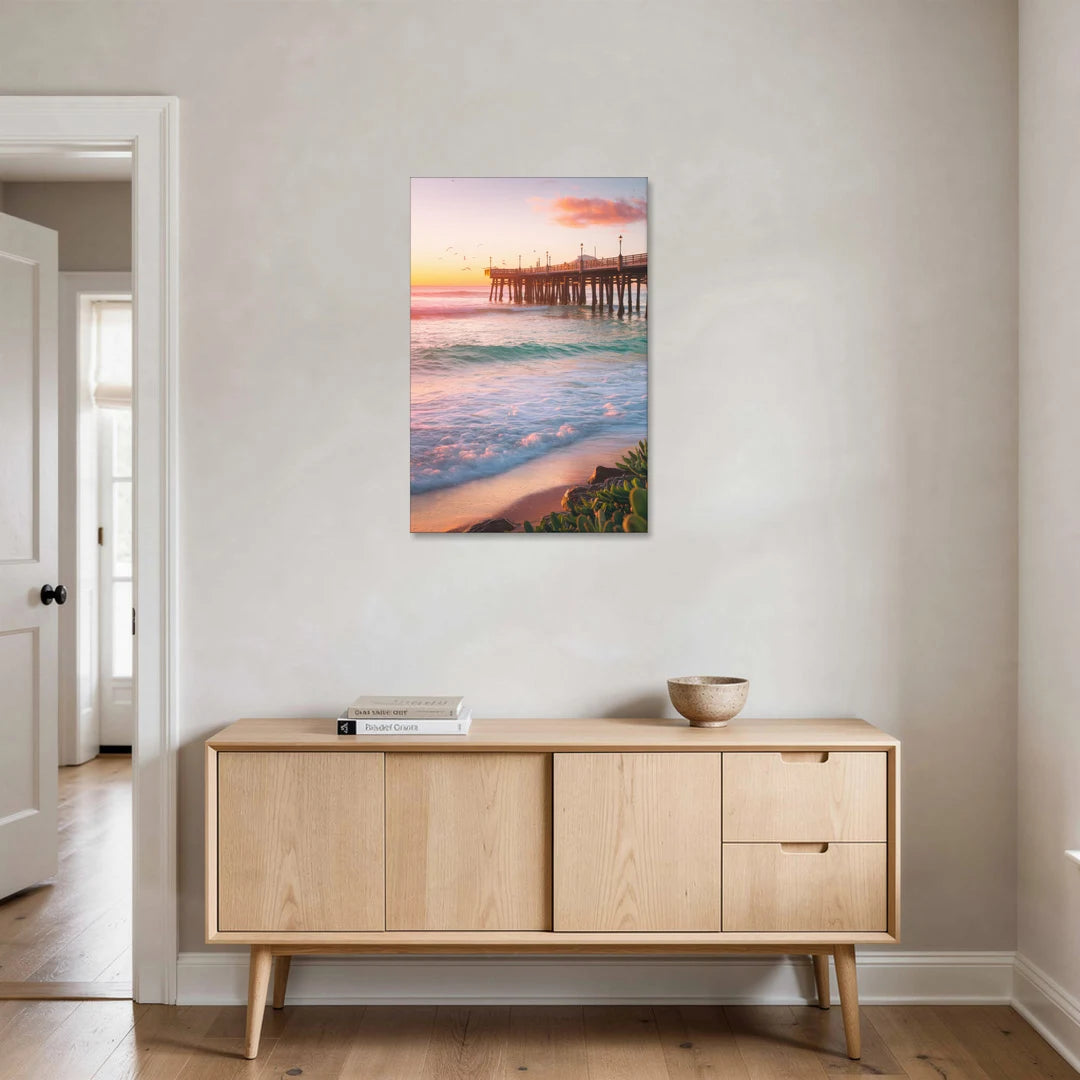 San Diego Pacific Beach Vibes - Canvas Wall Art - Coffee Table - 24x36