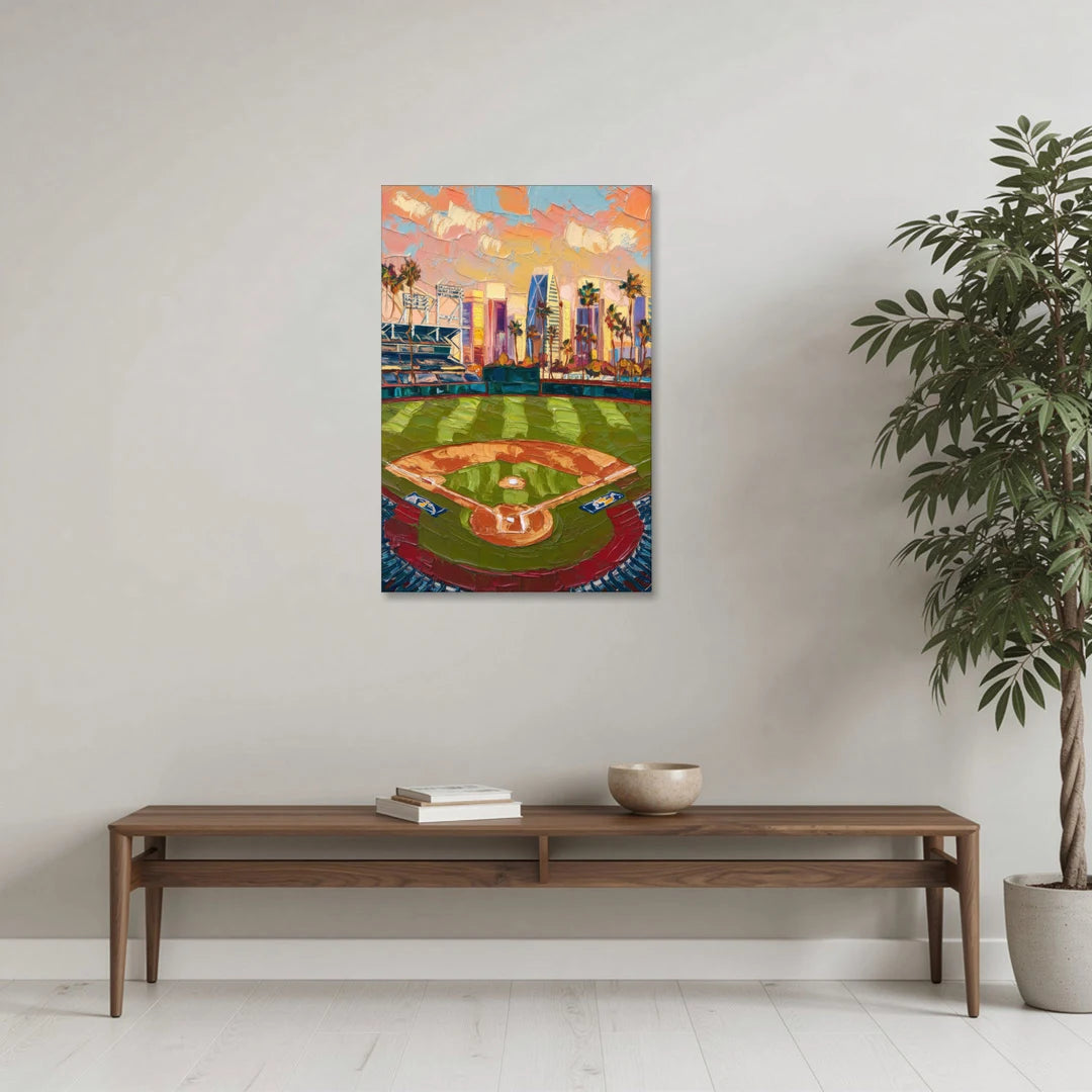 San Diego Padres Stadium - Canvas Wall Art - Coffee Table - 24x36