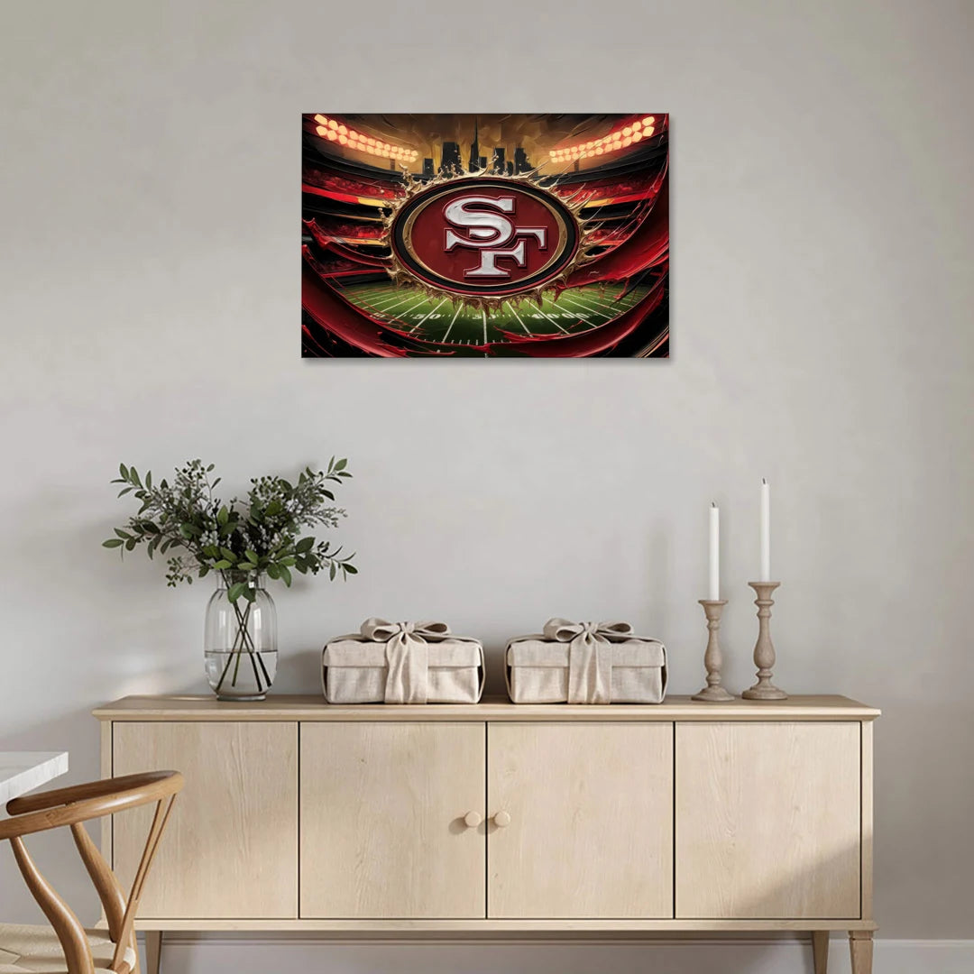San Francisco 49Ers Team Pride - Canvas Wall Art - Coffee Table - 36x24