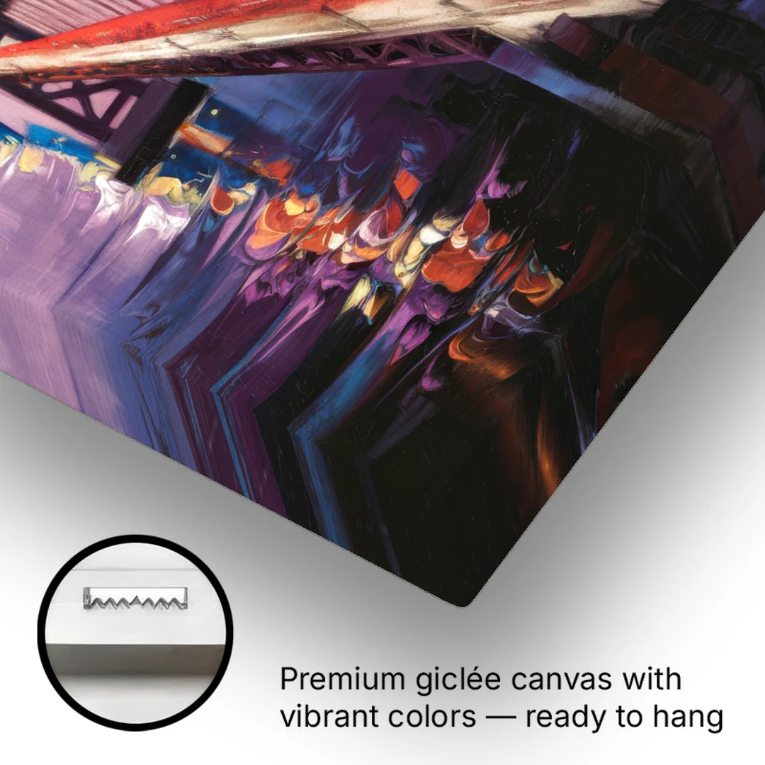 San Francisco City and Bay - Canvas Wall Art - Gallery Wrap Corner