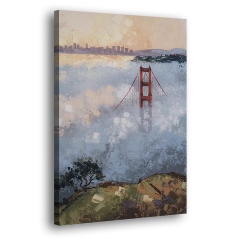 San Francisco Foggy Morning - Canvas Wall Art
