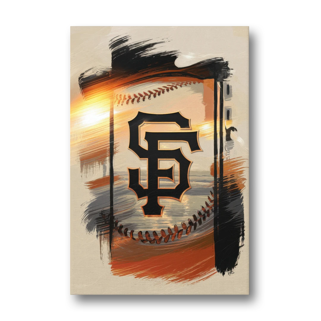 San Francisco Giants Logo Design - Canvas Wall Art - Front