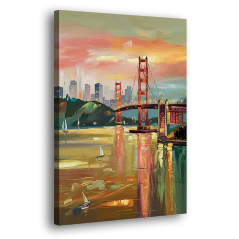 San Francisco Waterfront View - Canvas Wall Art