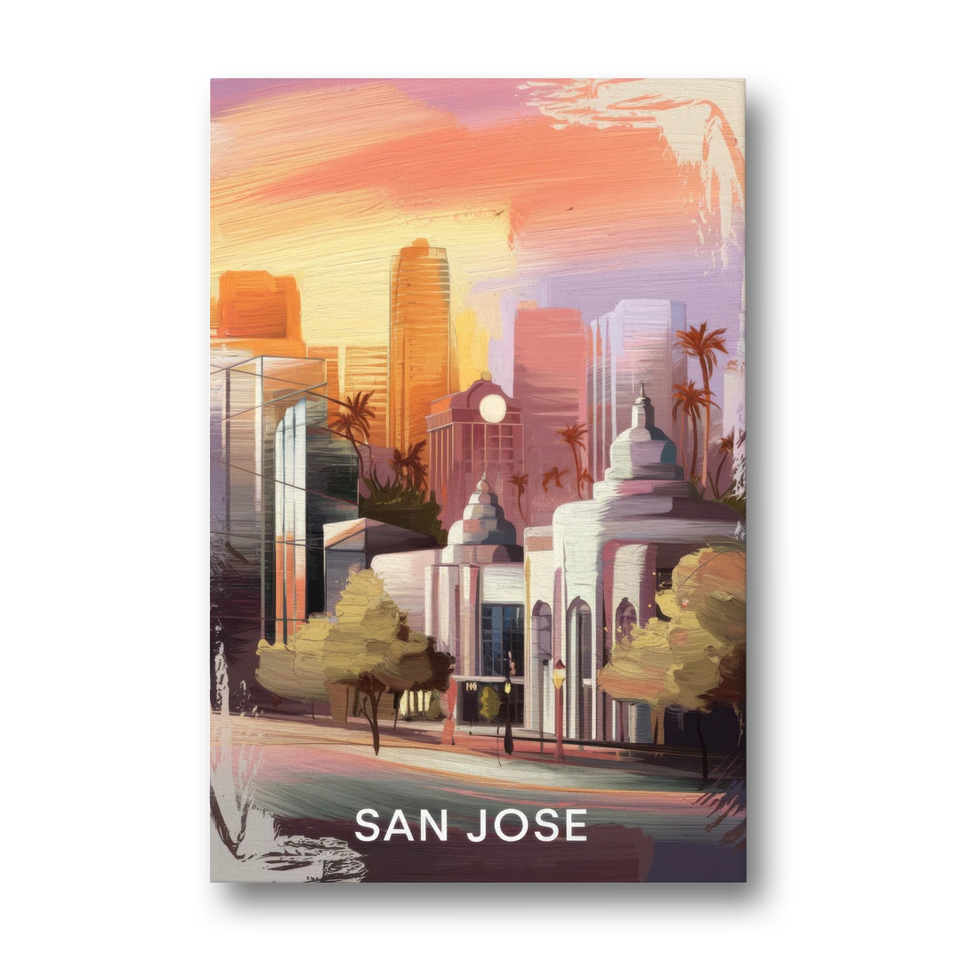 San Jose Architectural Beauty - Canvas Wall Art - Front
