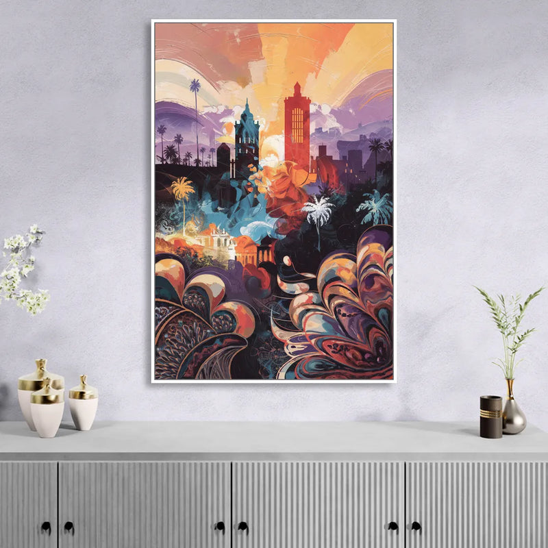 San Jose Cultural Heritage Sitting Room - White Canvas Wall Art