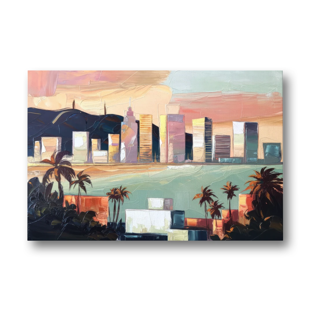 San Jose Downtown Skyline - Canvas Wall Art - Front