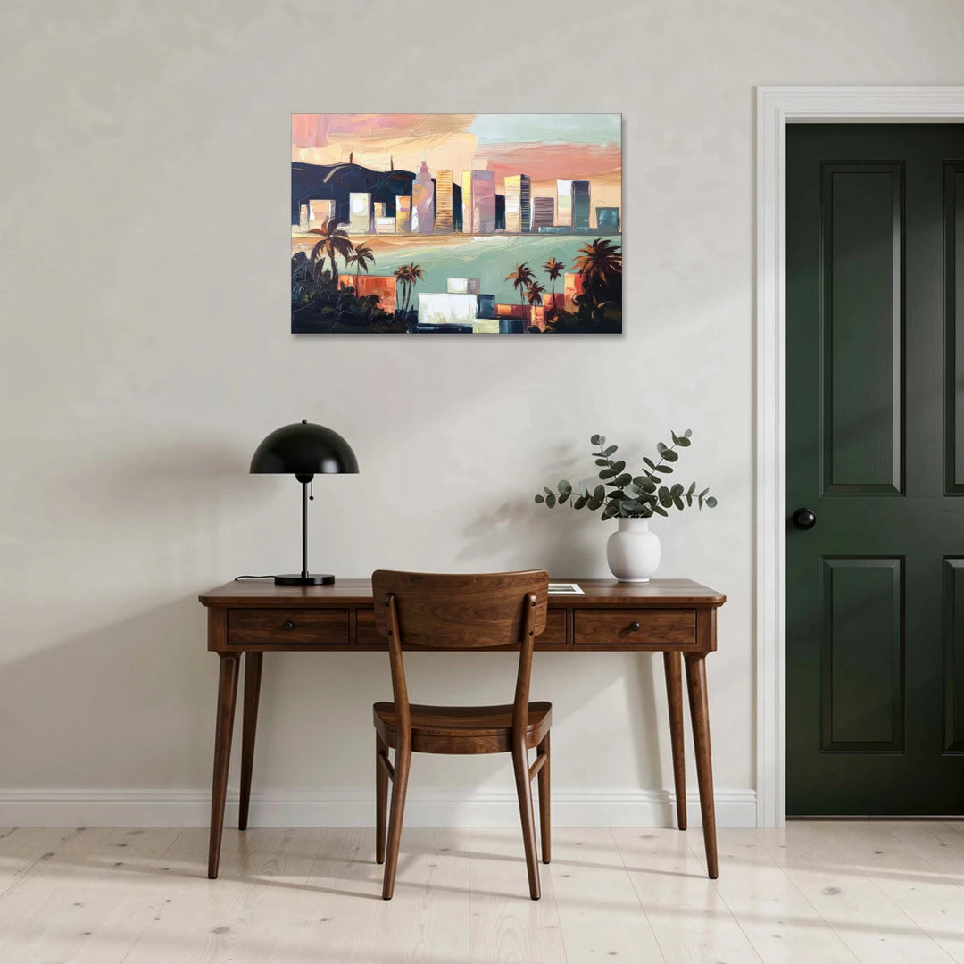 San Jose Downtown Skyline - Canvas Wall Art - Office - 36x24