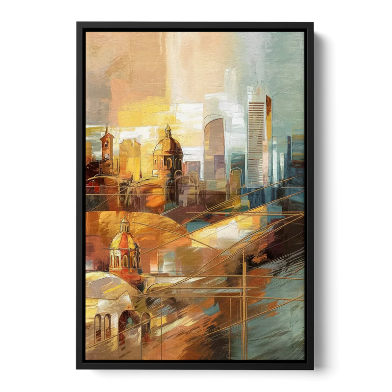 San Jose Historic Landmarks Front - Black Canvas Wall Art