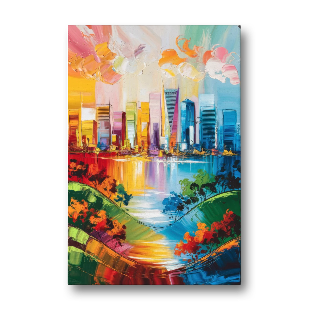 San Jose Nature and Cityscape - Canvas Wall Art - Front