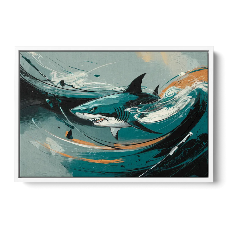 San Jose Sharks Pride Front - White Canvas Wall Art