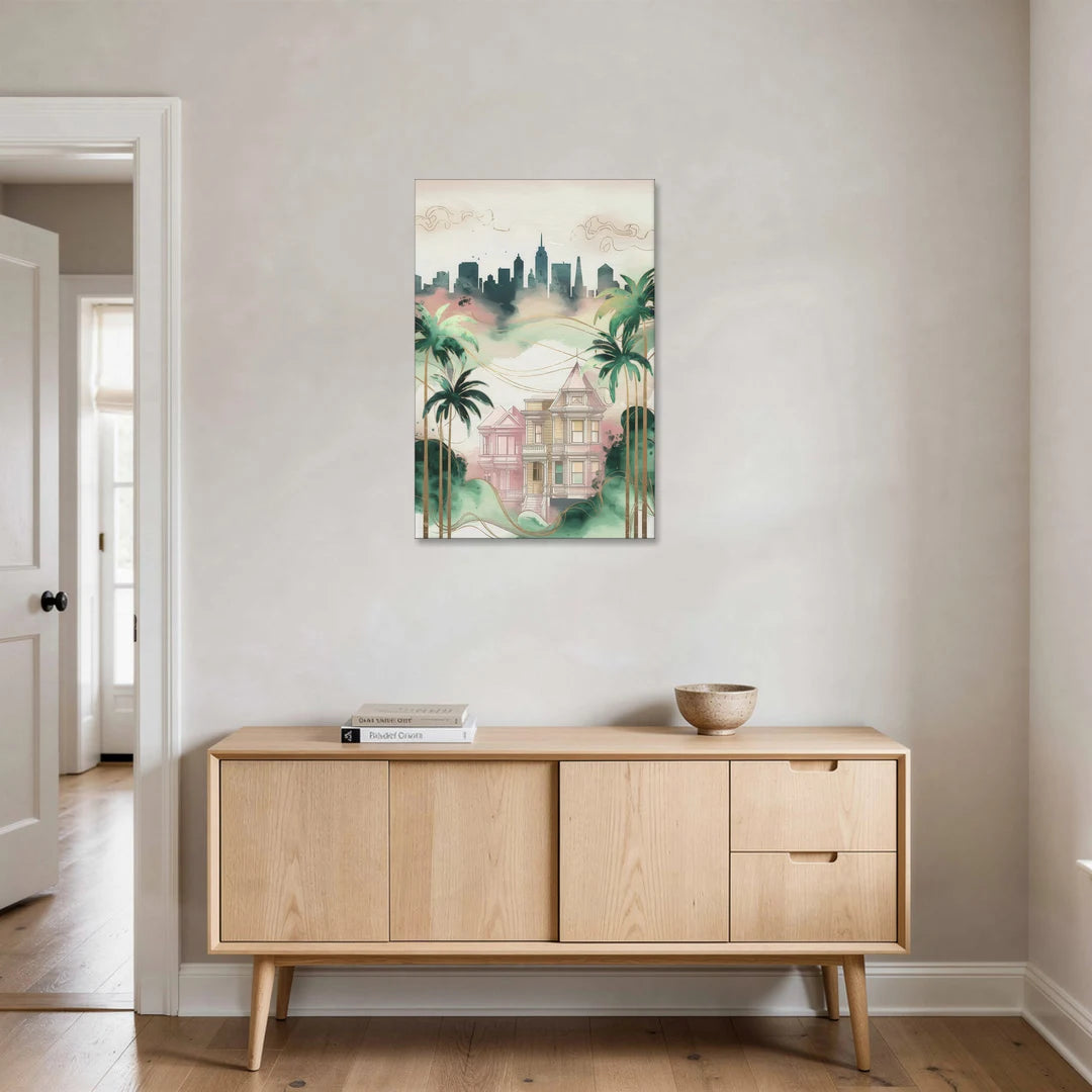 San Jose Urban Charm - Canvas Wall Art - Coffee Table - 24x36