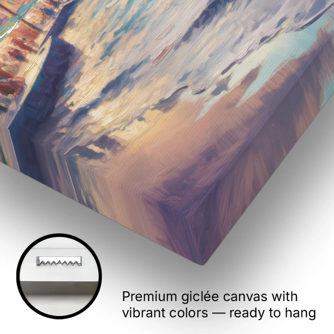San Miguel Waterfront - Canvas Wall Art - Gallery Wrap Corner