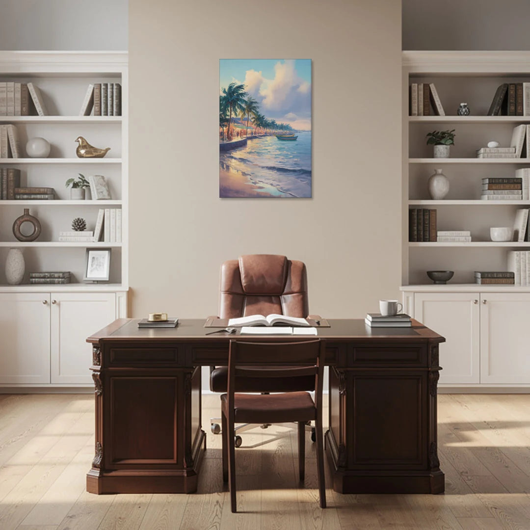 San Miguel Waterfront - Canvas Wall Art - Office - 24x36