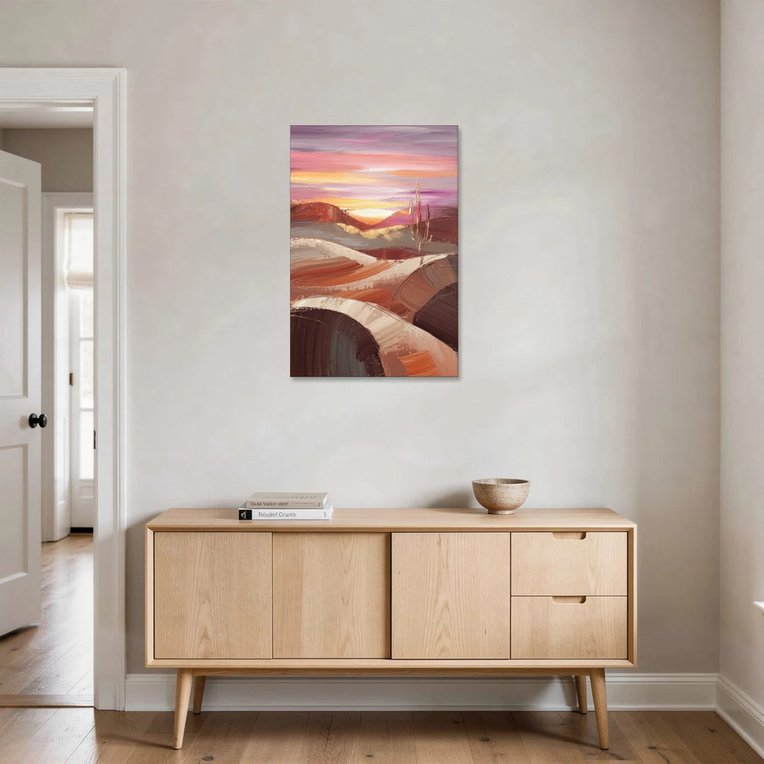 Santa Fe Desert Sunrise - Canvas Wall Art - Coffee Table - 24x36