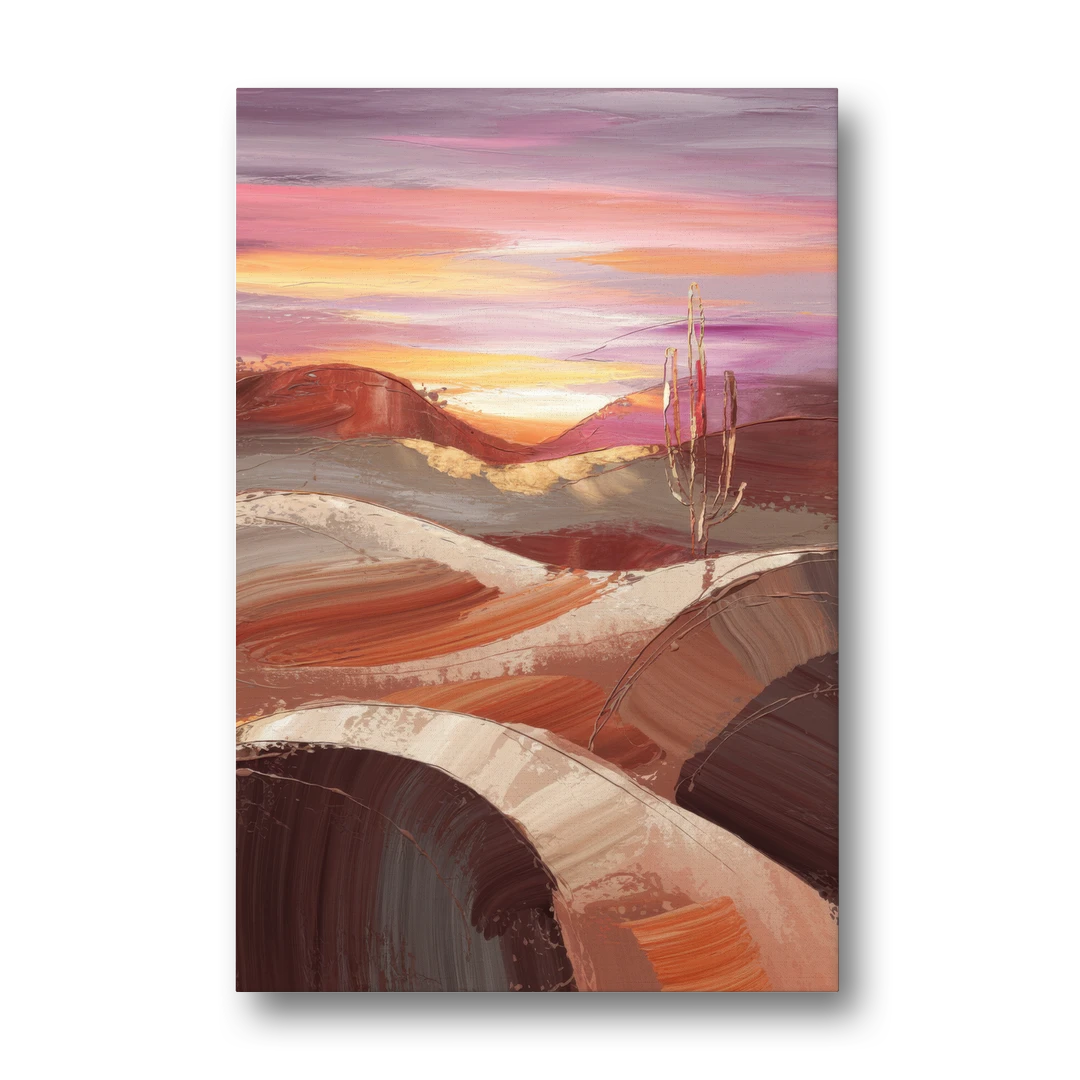 Santa Fe Desert Sunrise - Canvas Wall Art - Front