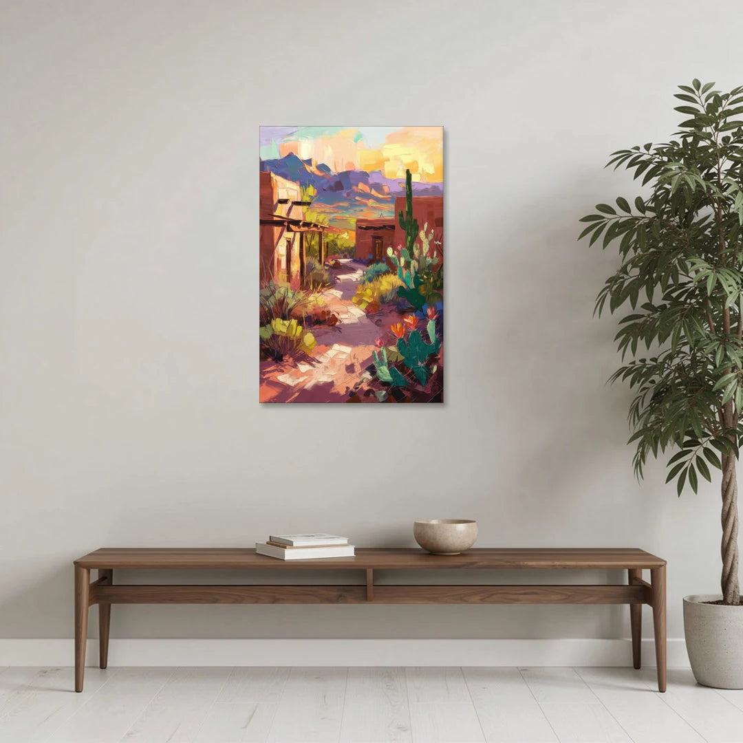 Santa Fe Desert Trail - Canvas Wall Art - Coffee Table - 24x36