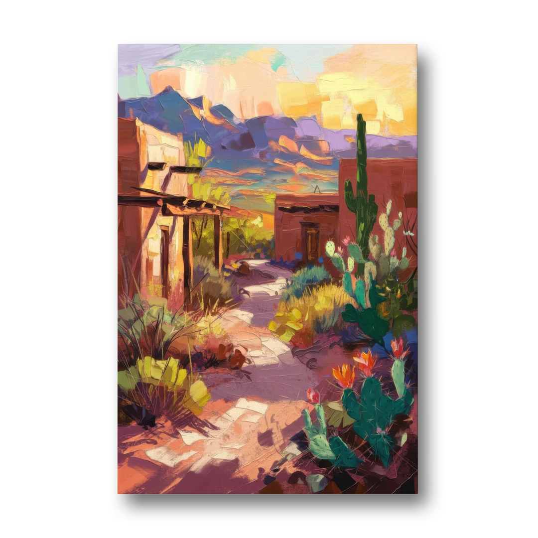 Santa Fe Desert Trail - Canvas Wall Art - Front