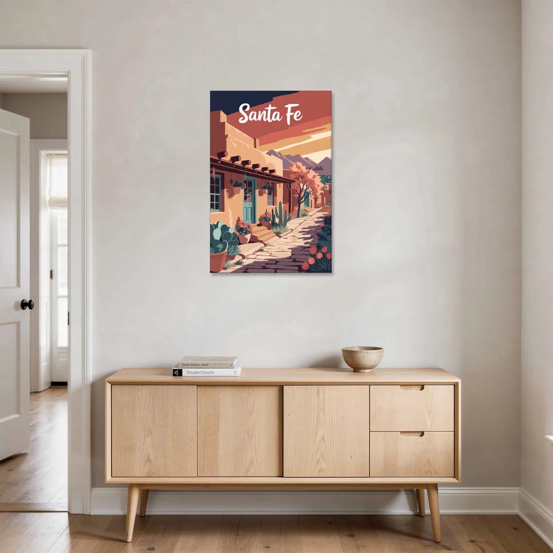 Santa Fe Southwest Charm - Canvas Wall Art - Coffee Table - 24x36