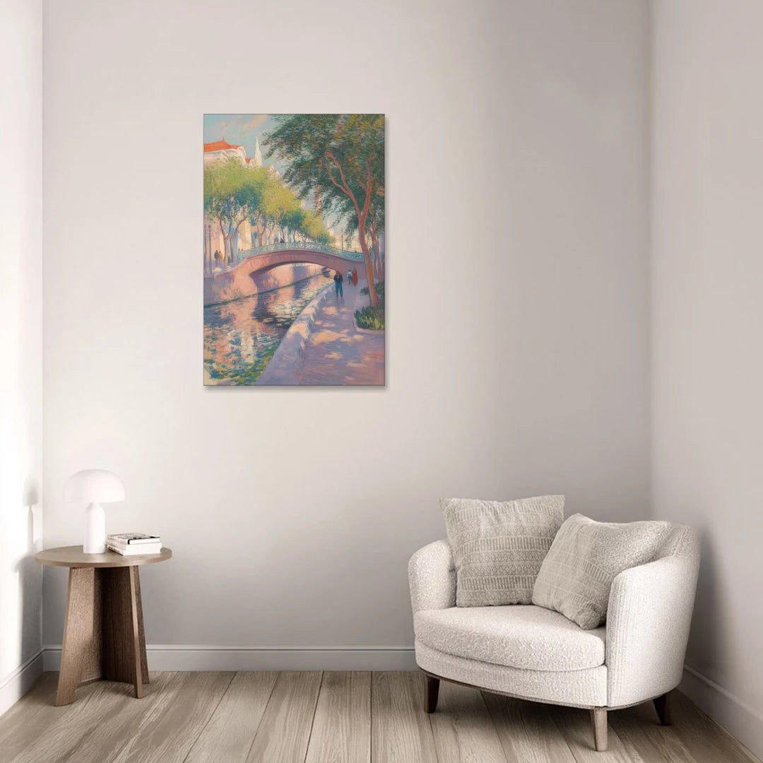 Santa Lucía Riverwalk - Canvas Wall Art - Sofa - 24x36