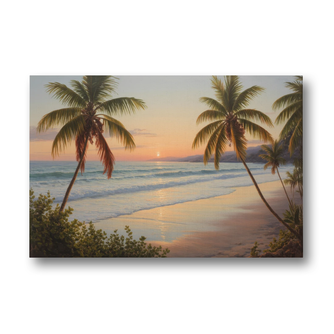 Sayulita Beach Sunset - Canvas Wall Art - Front