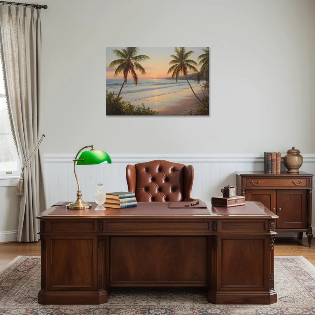 Sayulita Beach Sunset - Canvas Wall Art - Office - 36x24