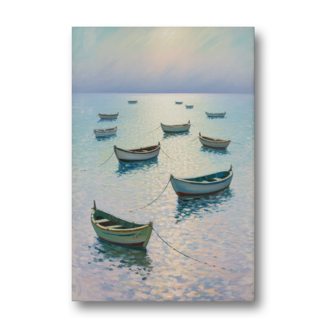 Sayulita Fishing Boats - Canvas Wall Art - Front