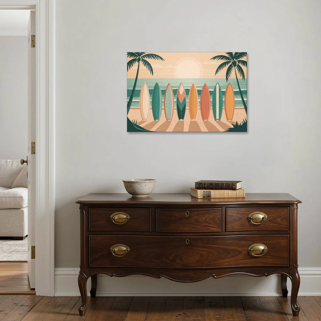 Sayulita Surfboards - Canvas Wall Art - Coffee Table - 36x24