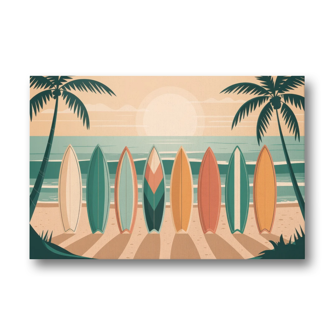 Sayulita Surfboards - Canvas Wall Art - Front
